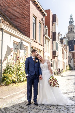 bruid en bruidegom in Groningen